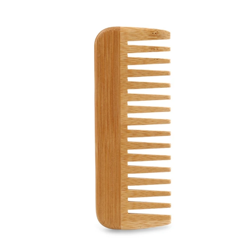 Bamboo Toothbrush - Naturalny bambusowy grzebień z szerokimi zębami,