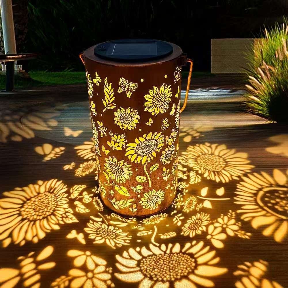 Solar Garden Light - Lampa słoneczna w kształcie słonecznika, wodoodporna,