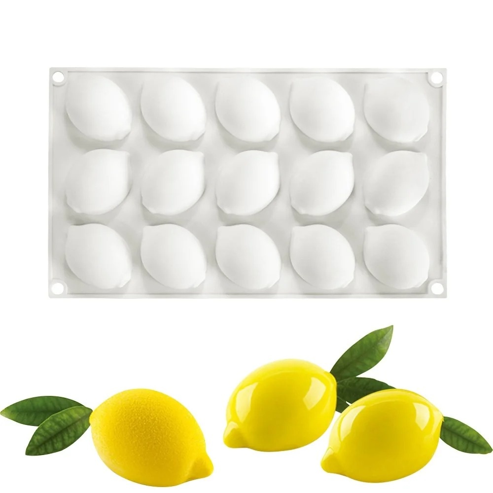 Eco Soap - Forma silikonowa na 15 kostek cytryny,