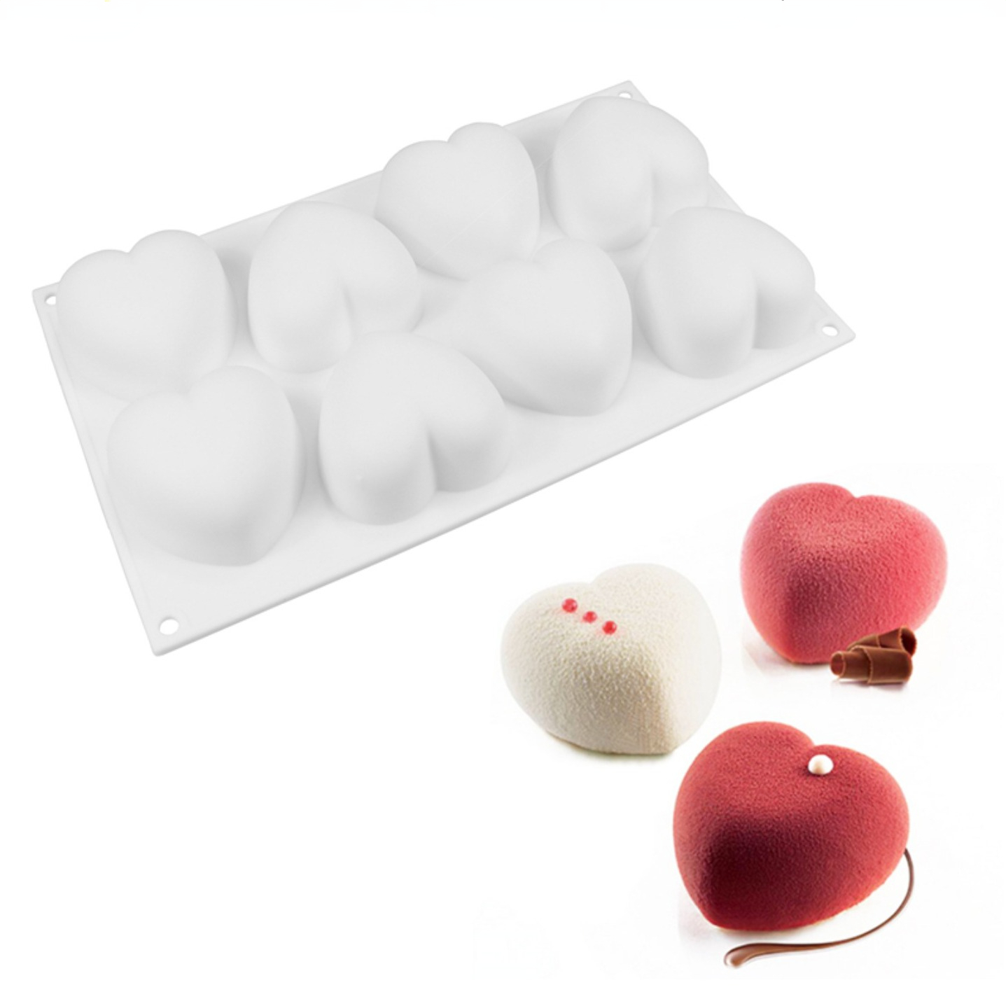 Eco Soap - Miłość serce silikonowe formy do mydła