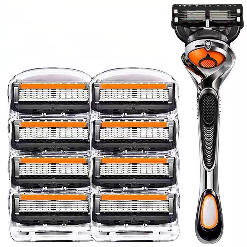 Safety Razor Handle - 5-warstwowe wymienne ostrza zabezpieczające, męska maszynka