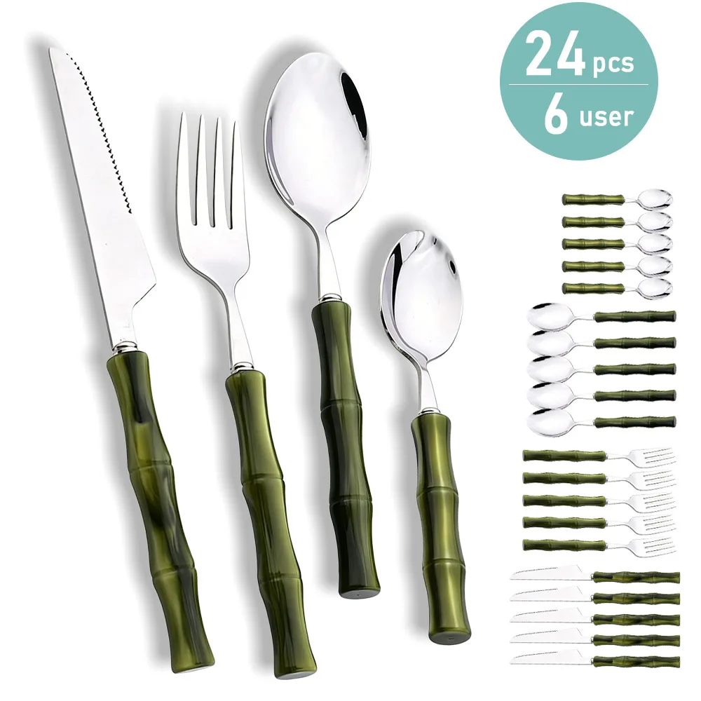 Zestaw sztućców z imitacją bam – Bamboo Cutlery recenzja i cena