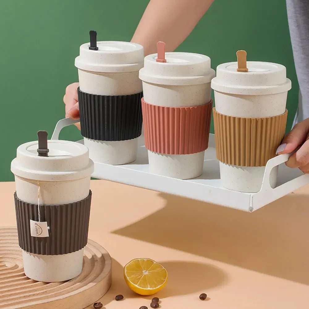 450ML kawy kubki z pokrywkami  – Reusable Straw recenzja i cena
