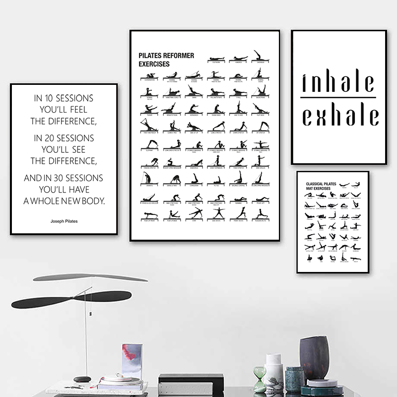 Pilates Workout Chart plakat n – Sustainable Living Guide recenzja i cena