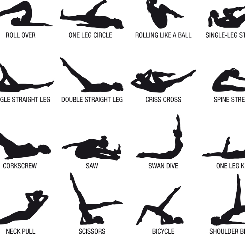 Pilates Workout Chart plakat n – Sustainable Living Guide recenzja i cena