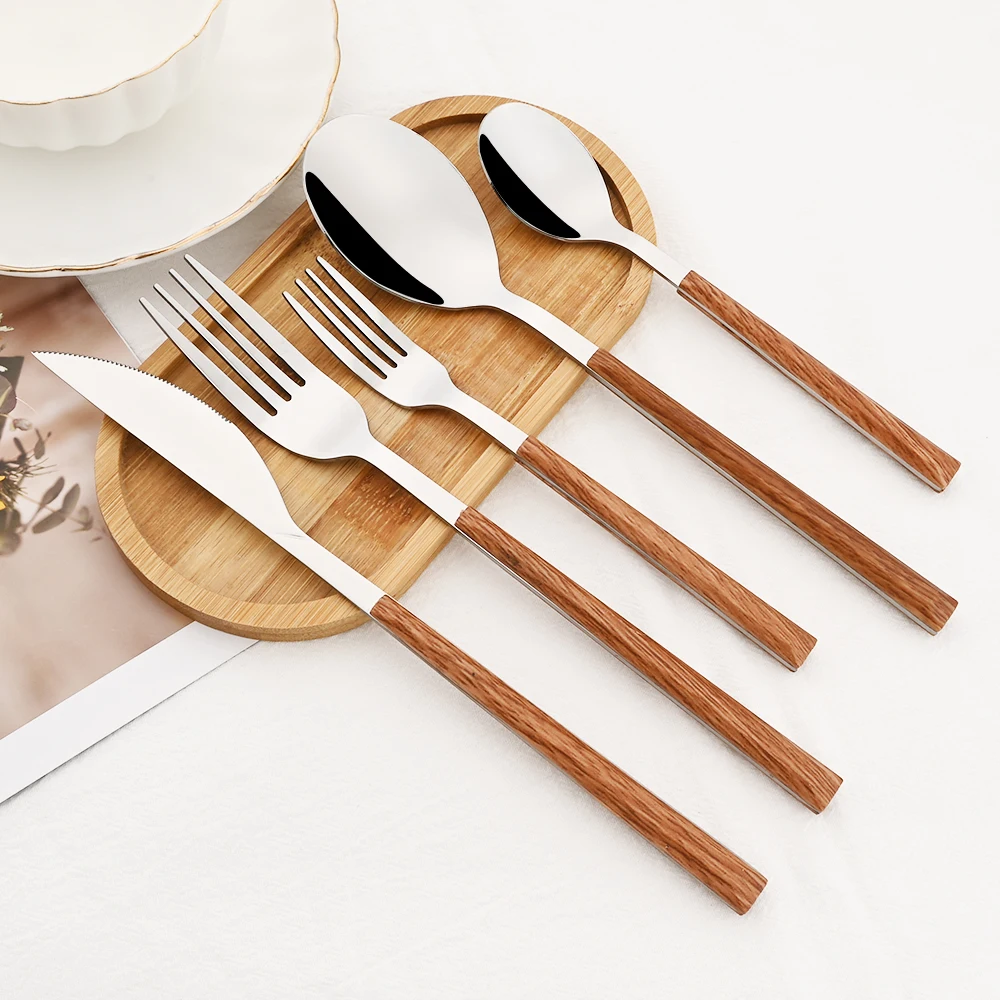 16/24/30 szt. Imitacja stali n – Bamboo Cutlery recenzja i cena