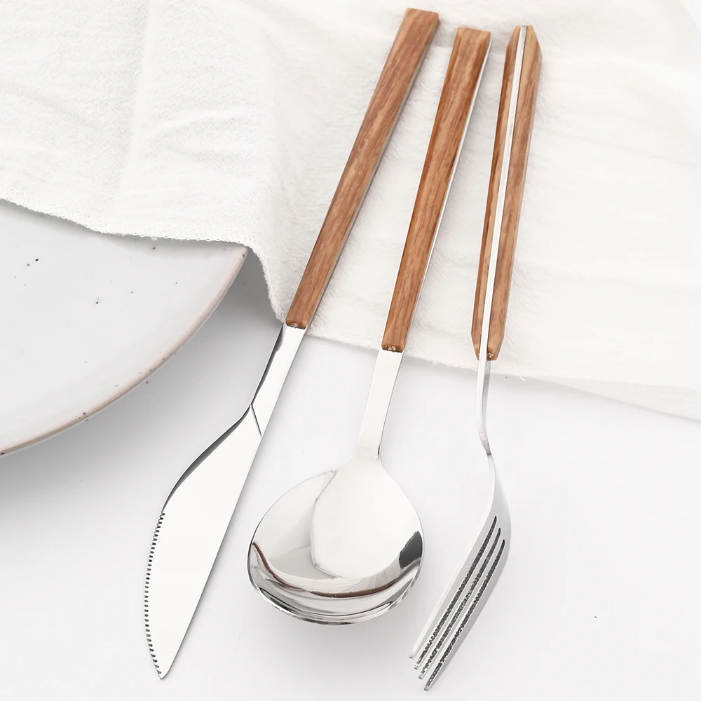 16/24/30 szt. Imitacja stali n – Bamboo Cutlery recenzja i cena