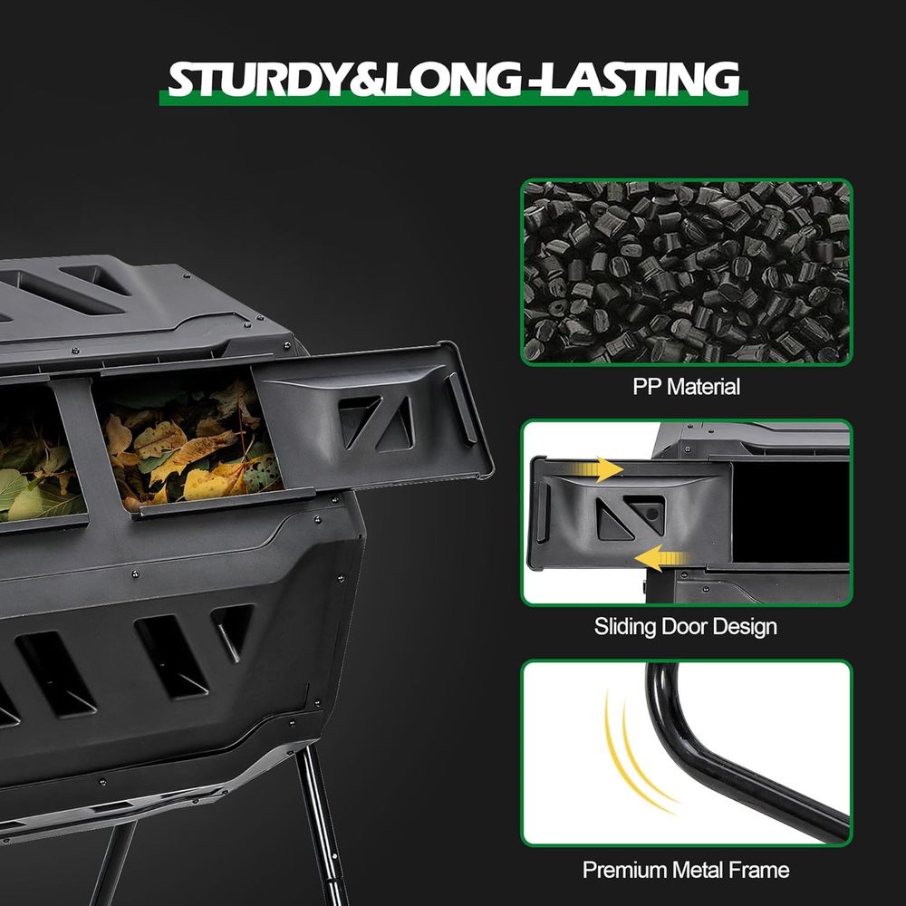 Kompostownik obrotowy o pojemn – Compost Bin recenzja i cena