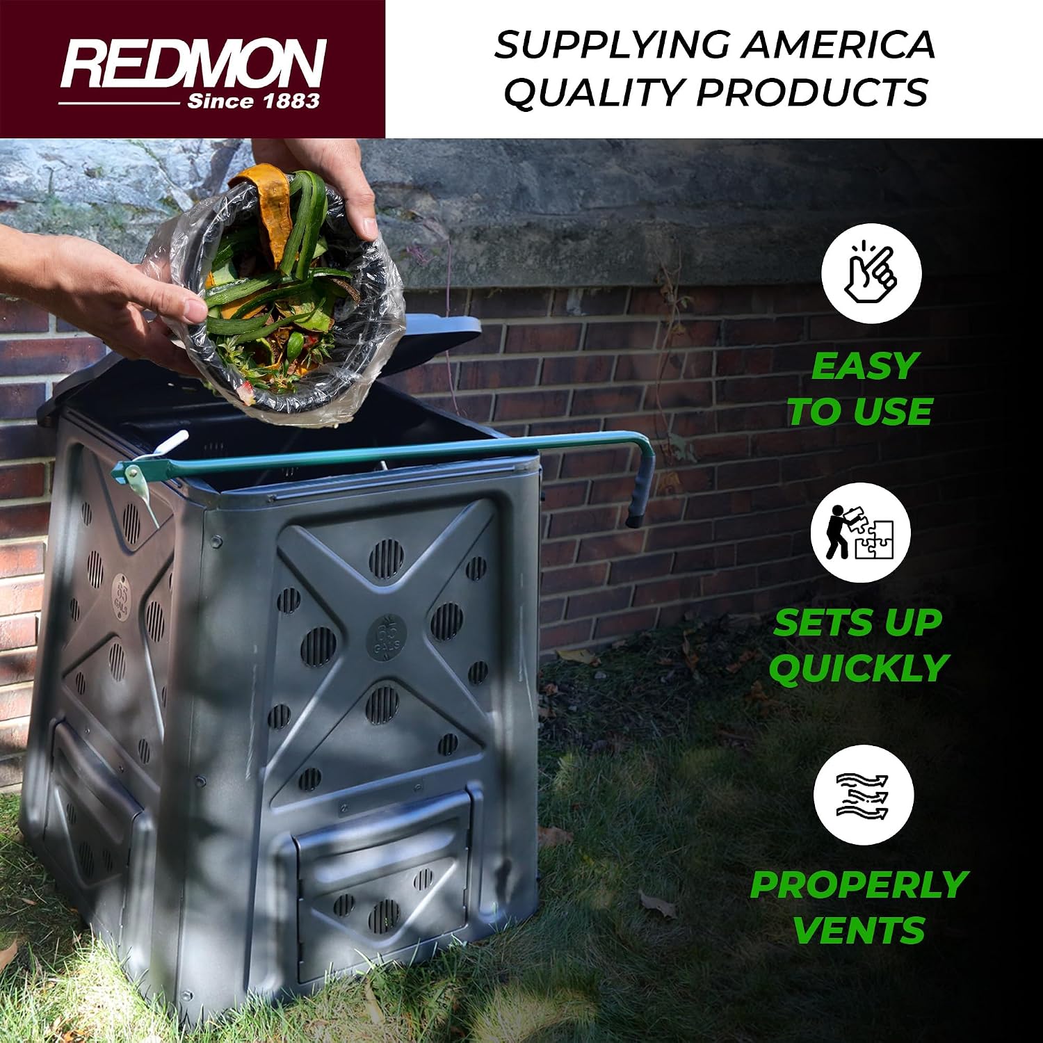 Zbiornik na kompost Redmon Out – Compost Bin recenzja i cena
