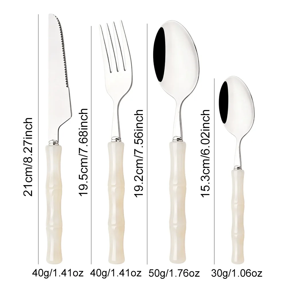 8-częściowy srebrny zestaw szt – Bamboo Cutlery recenzja i cena
