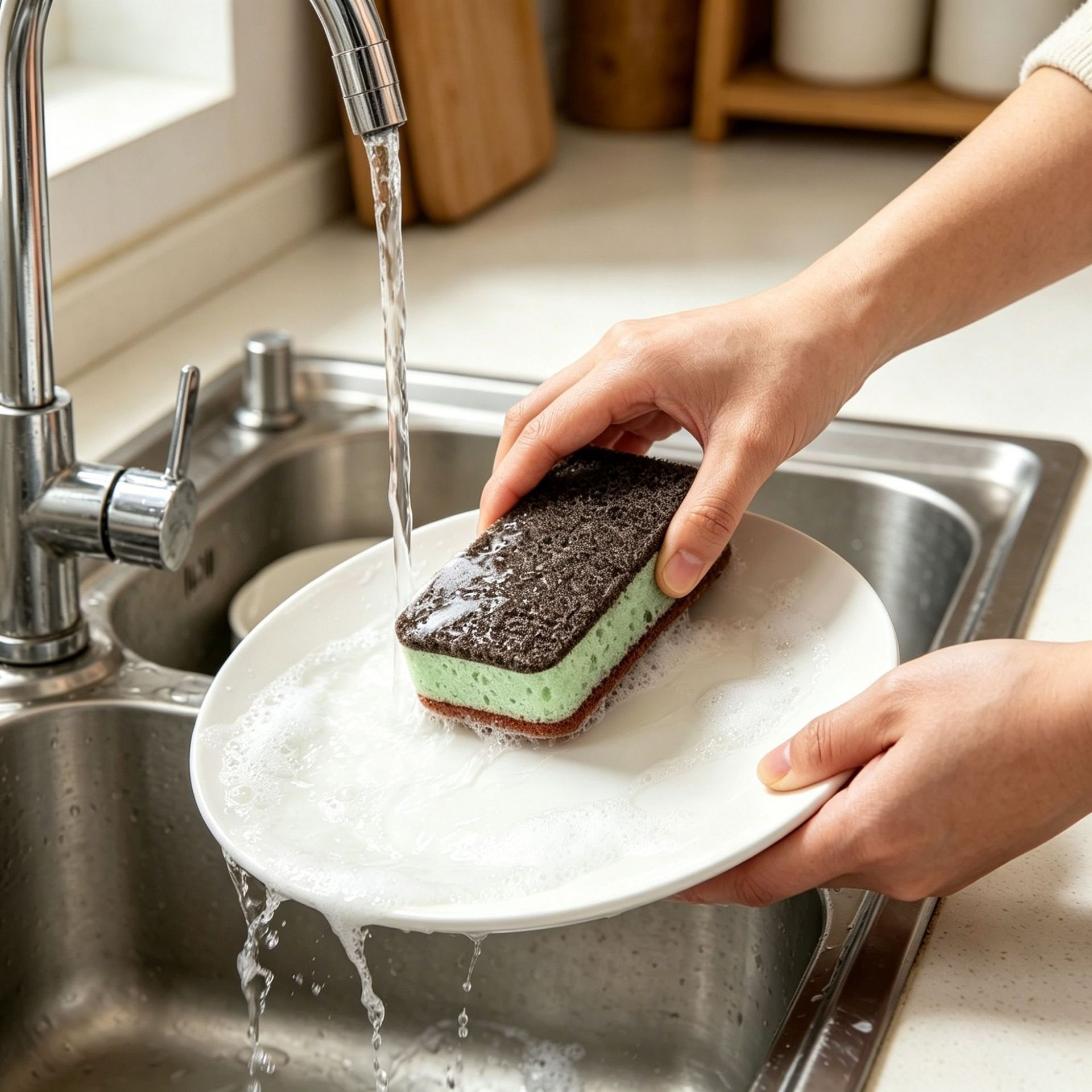 Gruba, dwustronna gąbka kuchen – Eco Sponge recenzja i cena
