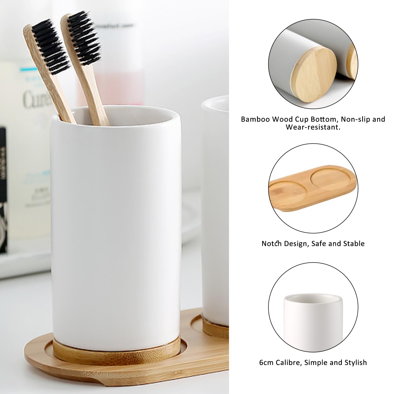 Ceramiczny zestaw łazienkowy F – Bamboo Toothbrush recenzja i cena