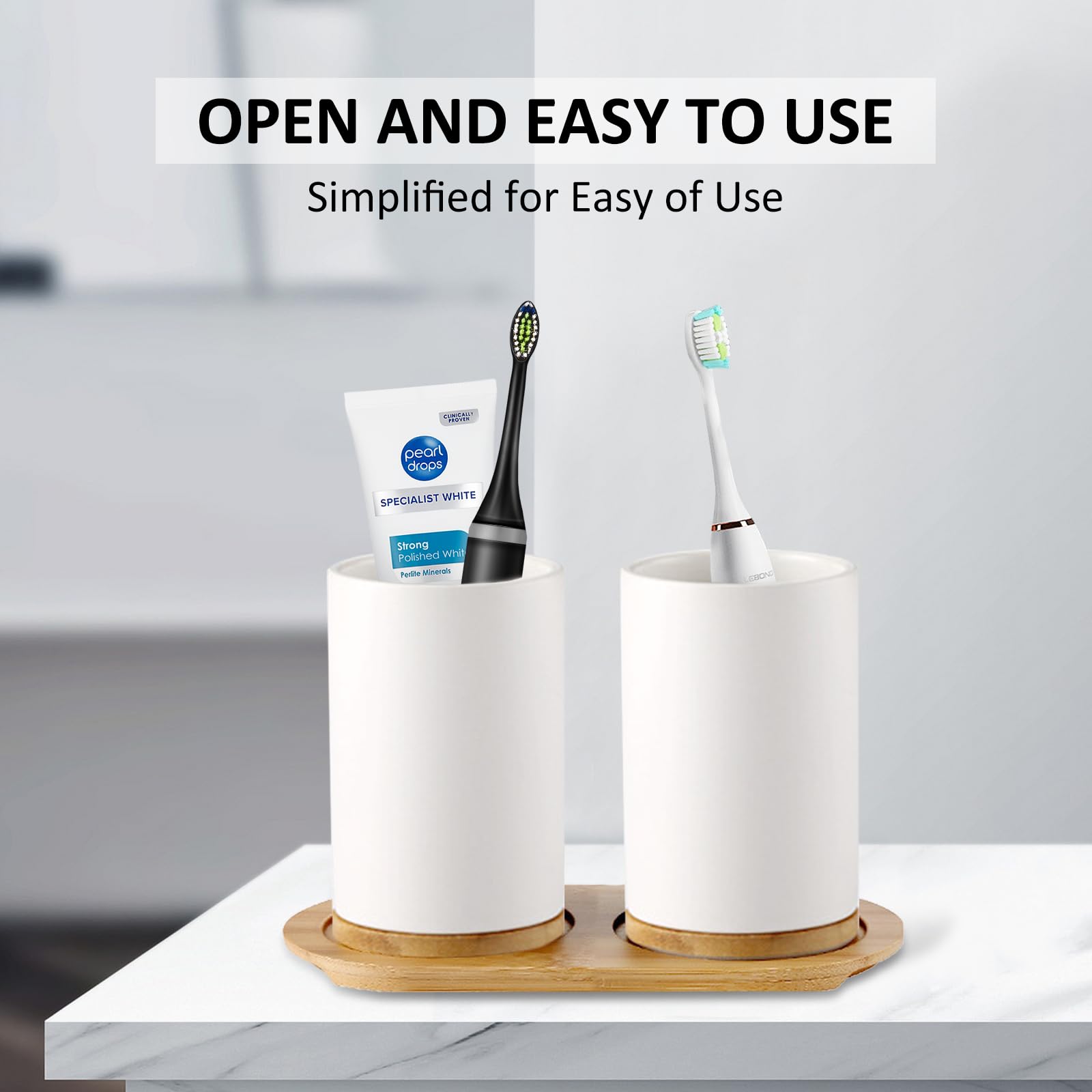Ceramiczny zestaw łazienkowy F – Bamboo Toothbrush recenzja i cena