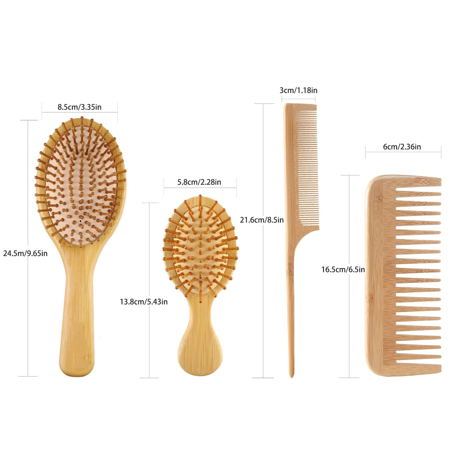 Zestaw szczotek i grzebieni z  – Bamboo Toothbrush recenzja i cena